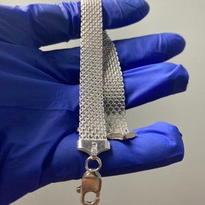 Solid Silver Tennis Bracelet